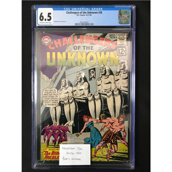 CHALLENGERS OF THE UNKNOWN #28 (1962) - CGC GRADE 6.5