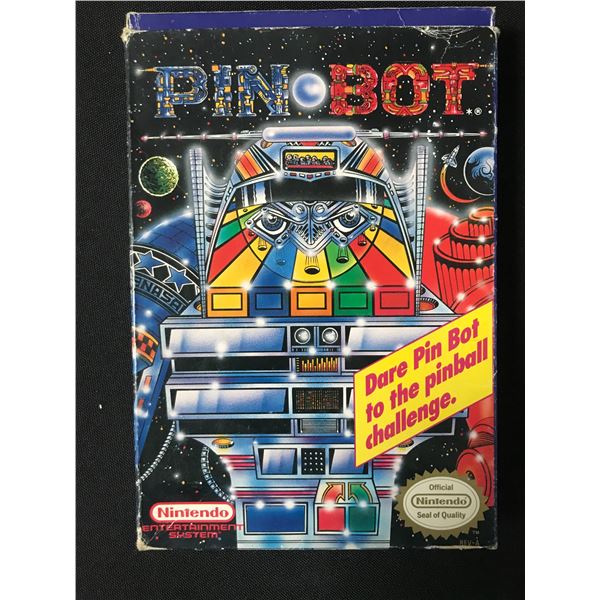 PINBOT NINTENDO ENTERTAINMENT SYSTEM GAME WITH ORIGINAL PACKING