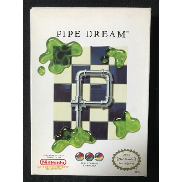 PIPE DREAM NINTENDO ENTERTAINMENT SYSTEM GAME WITH ORIGINAL PACKING