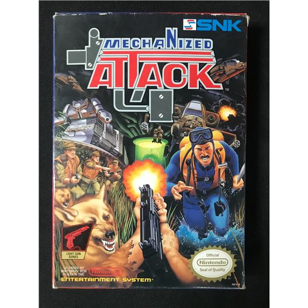 MECHANIZED ATTACK NINTENDO ENTERTAINMENT SYSTEM GAME WITH ORIGINAL PACKING