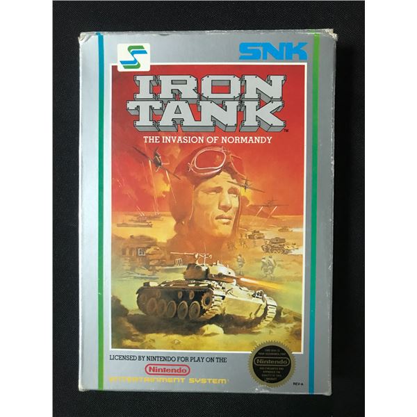 IRON TANK THE INVASION OF NORMANDY NINTENDO ENTERTAINMENT SYSTEM GAME WITH ORIGINAL PACKING