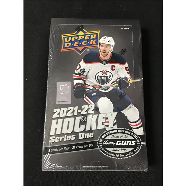 2021-22 UPPER DECK HOCKEY SERIES ONE SEALED TRADING CARDS BOX