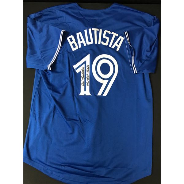 JOSE BAUTISTA SIGNED TORONTO BLUE JAYS JERSEY - JSA COA