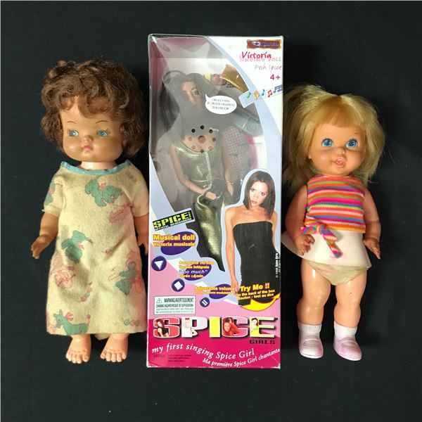 3 DOLLS INCLUDING ONE IN ORIGINAL PACKAGING