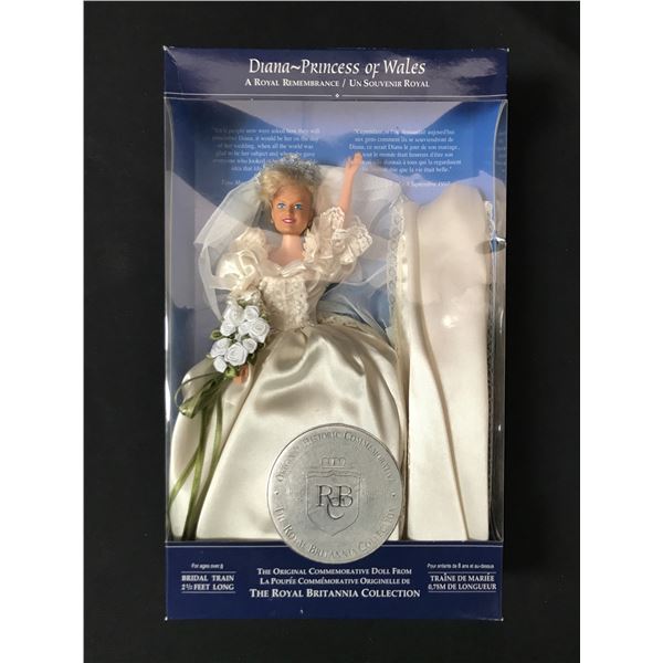 DIANA PRINCESS OF WALES THE ORIGINAL COMMEMORATIVE DOLL IN ORIGINAL PACKAGING