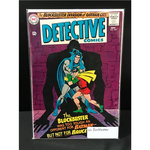 DETECTIVE COMICS #345 1ST BLOCKBUSTER - DC COMICS