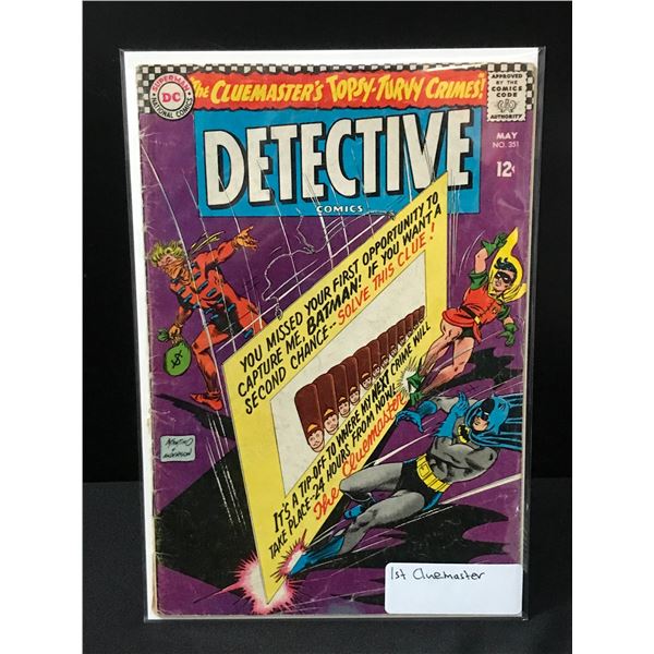 DETECTIVE COMICS #351 1ST CLUEMASTER - DC COMICS