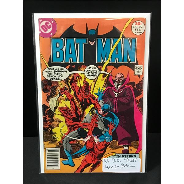 BATMAN #284 1ST DC 'BULLET' LOGO ON BATMAN - DC COMICS