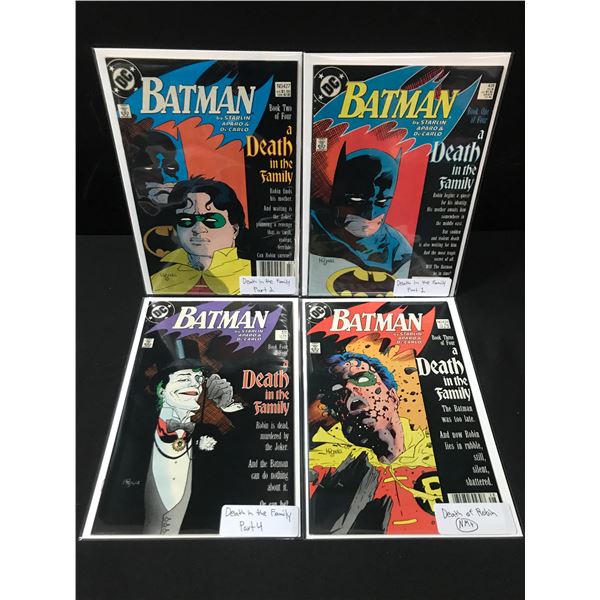BATMAN A DEATH IN THE FAMILY PARTS 1-4 - DC COMICS