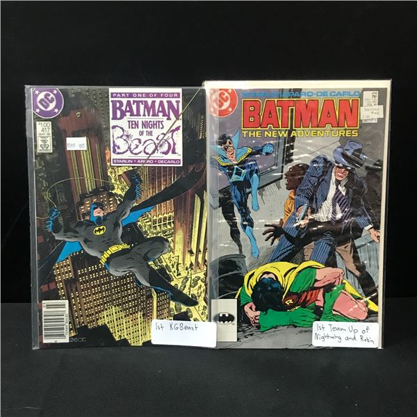 LOT OF 2 BATMAN COMICS - DC COMICS