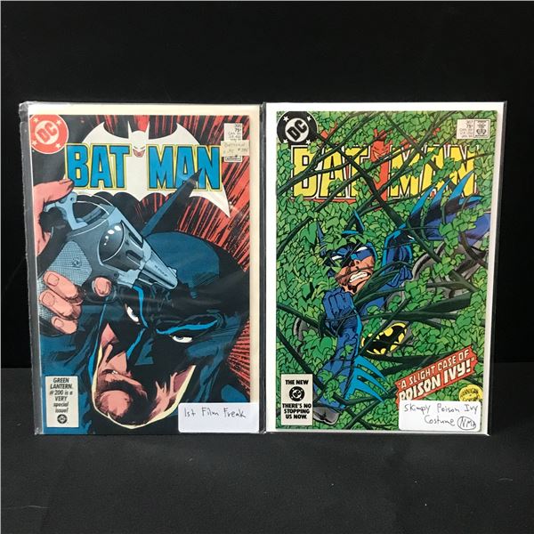 LOT OF 2 BATMAN COMICS INCLUDING 1ST FILM FREAK - DC COMICS