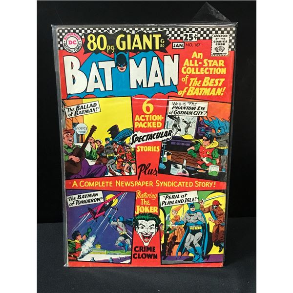 BATMAN #187 - DC COMICS