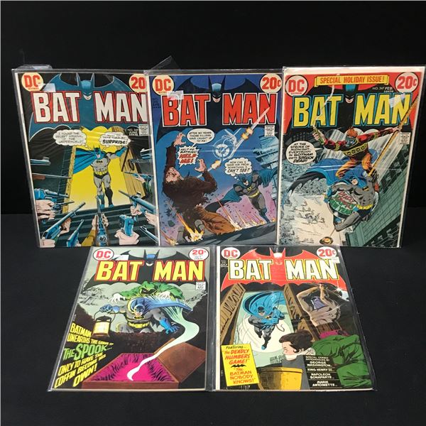 LOT OF 5 BATMAN COMICS - DC COMICS