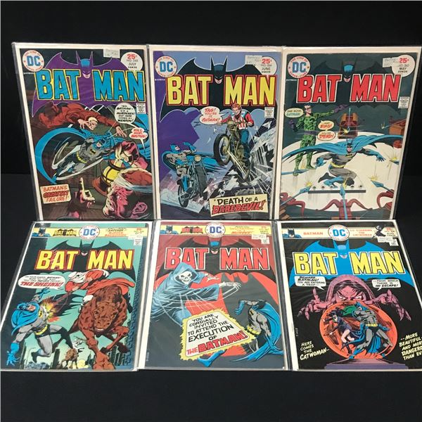LOT OF 6 BATMAN COMICS #263-268 - DC COMICS