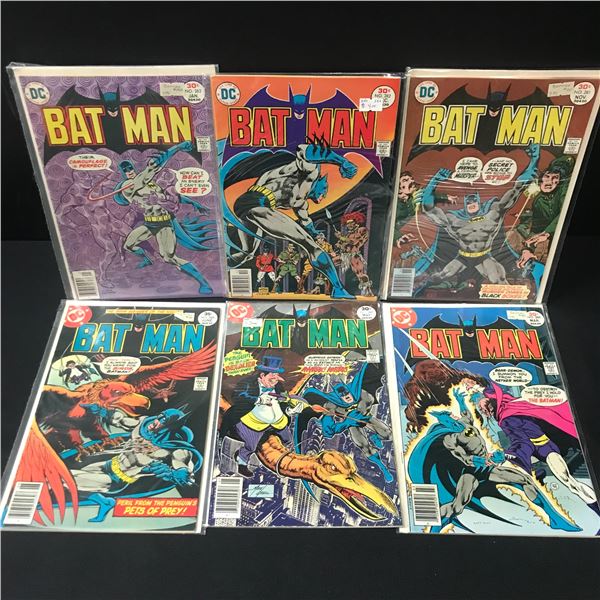 LOT OF 6 BATMAN COMICS - DC COMICS
