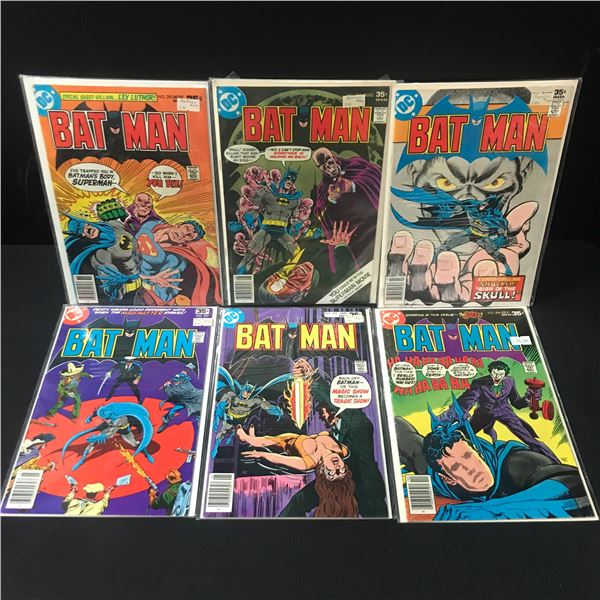 LOT OF 6 BATMAN COMICS - DC COMICS