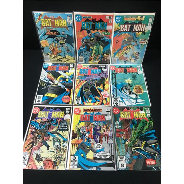 LOT OF 9 BATMAN COMICS - DC COMICS
