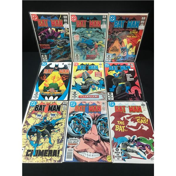 LOT OF 9 BATMAN COMICS - DC COMICS