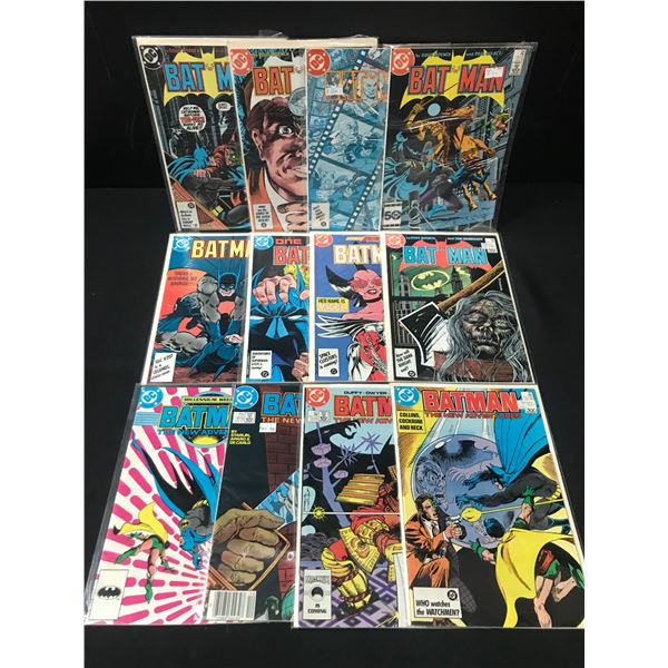 LOT OF 12 BATMAN COMICS - DC COMICS