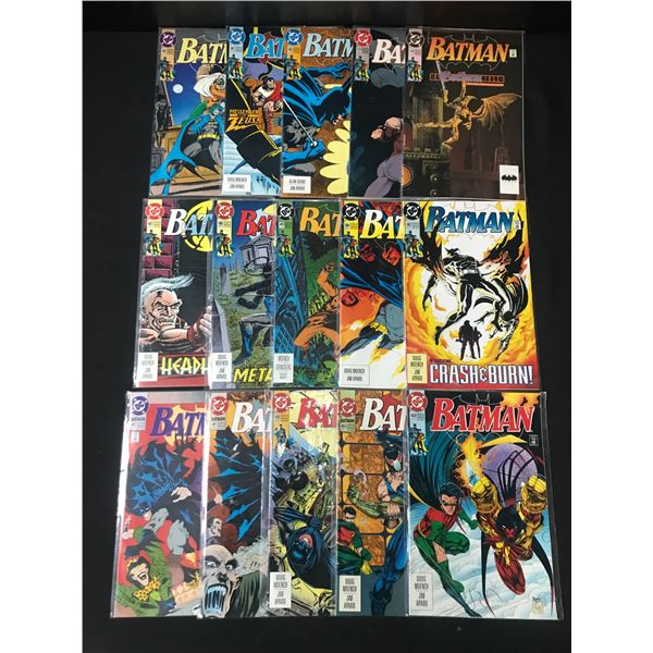 LOT OF 15 BATMAN COMICS - DC COMICS