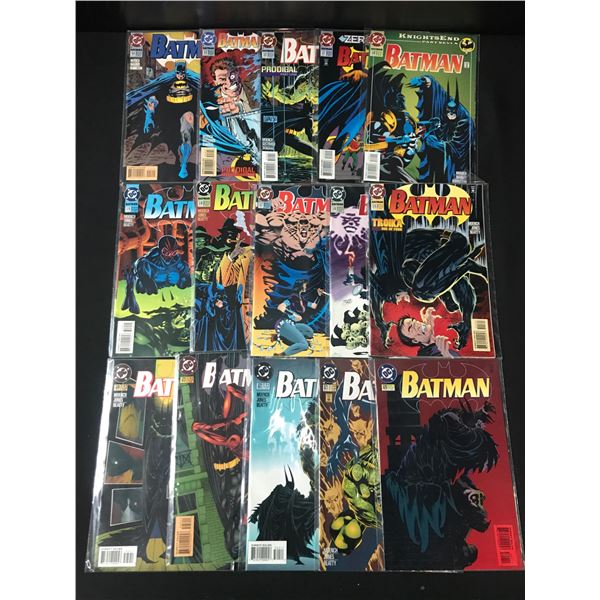 LOT OF 15 BATMAN COMICS - DC COMICS