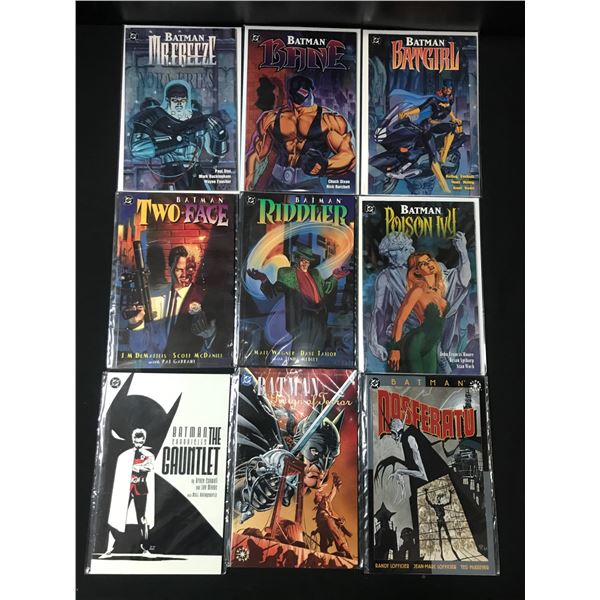 LOT OF 9 BATMAN BASED COMICS - DC COMICS
