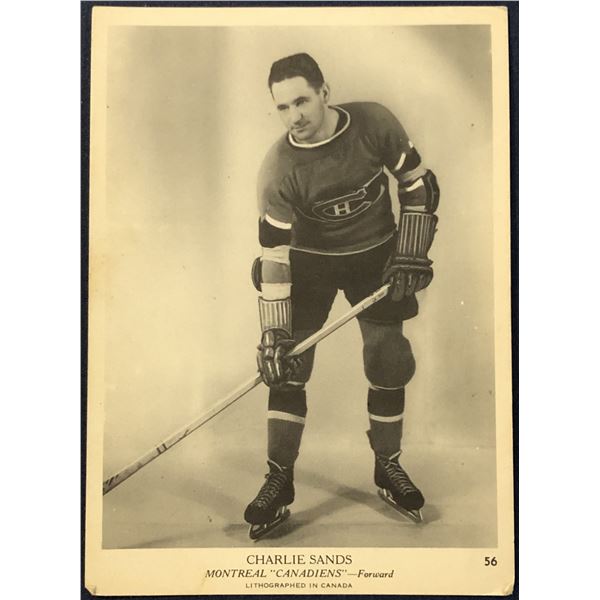 1939-40 O-PEE-CHEE V301-1 CHARLIE SANDS ROOKIE CARD