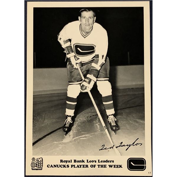 1971-72 ROYAL BANK VANCOUVER CANUCKS - TED TAYLOR