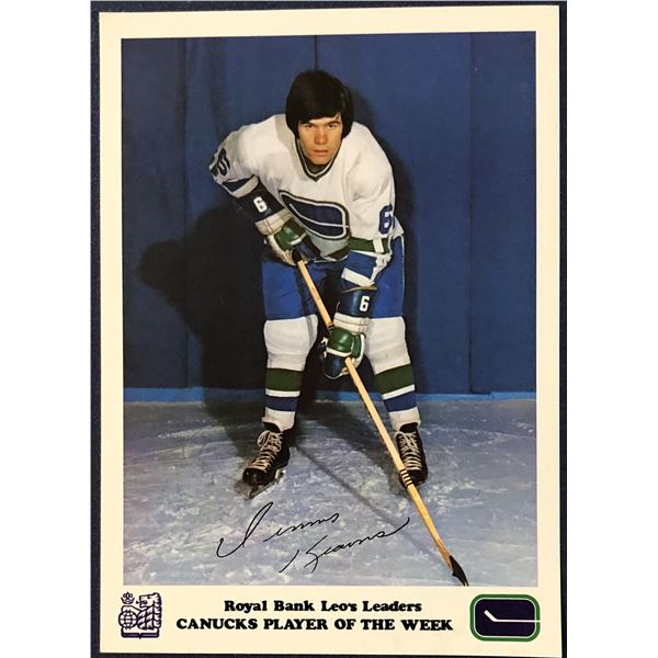1972-73 ROYAL BANK VANCOUVER CANUCKS - DENNIS KEARNS