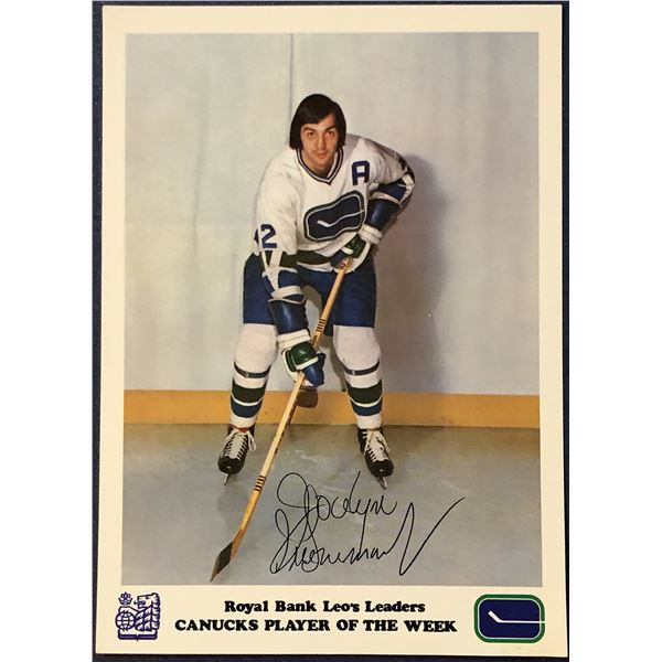 1972-73 ROYAL BANK VANCOUVER CANUCKS - JOCELYN GOUVREMONT