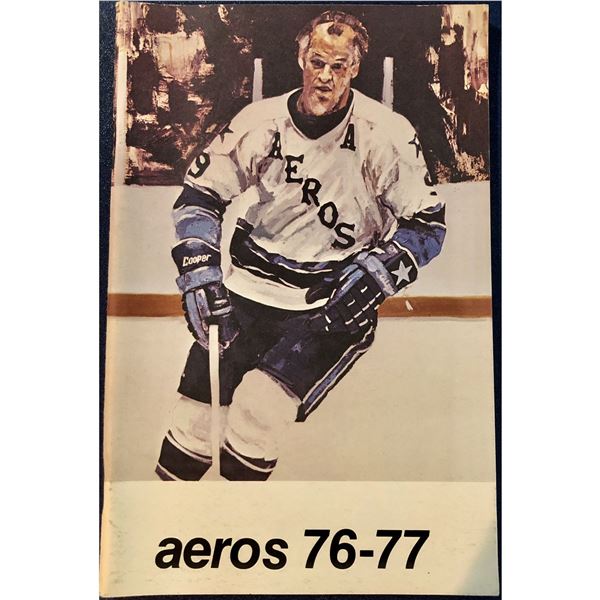 1976-77 WHA HOUSTON AEROS MEDIA GUIDE