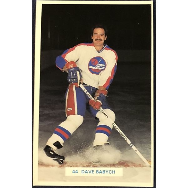 1982-83 WINNIPEG JETS POSTCARDS - DAVE BABYCH