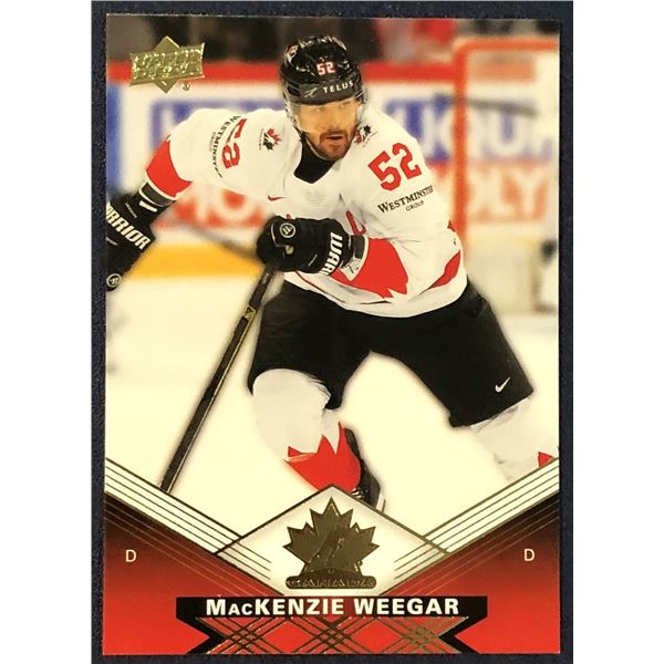 2025-26 UPPER DECK MacKENZIE WEEGAR