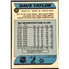Image 2 : 1986-87 O-PEE-CHEE DAVE TAYLOR (HOF)