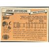 Image 2 : 1981 TOPPS JOHN JEFFERSON