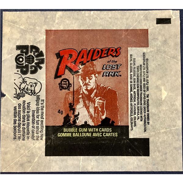 1981 O-PEE-CHEE RAIDERS OF THE LOST ARK WRAPPER