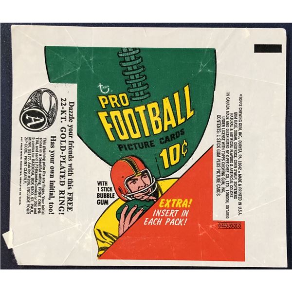 1970 TOPPS NFL WRAPPER