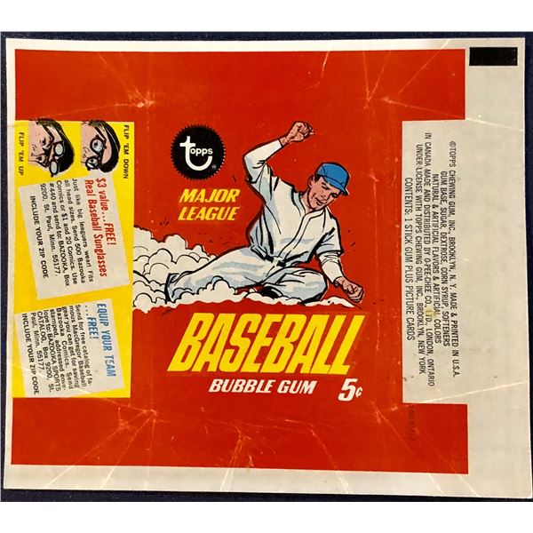 1967 TOPPS BASEBALL WRAPPER