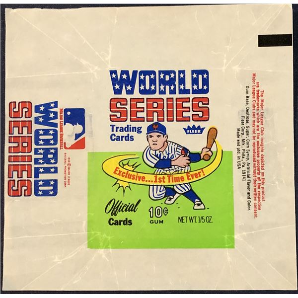 1970 FLEER BASEBALL WORLD SERIES WRAPPER