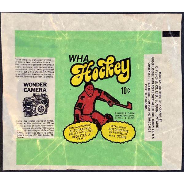 1974-75 O-PEE-CHEE WHA HOCKEY WRAPPER