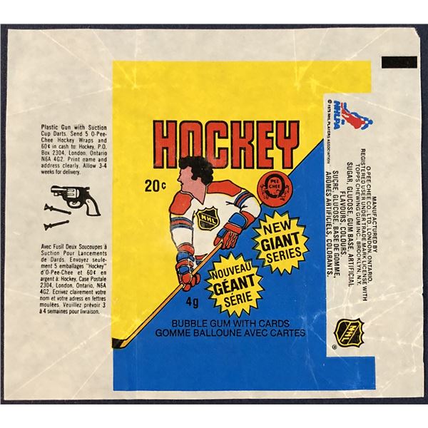 1980-81 O-PEE-CHEE NHL HOCKEY WRAPPER