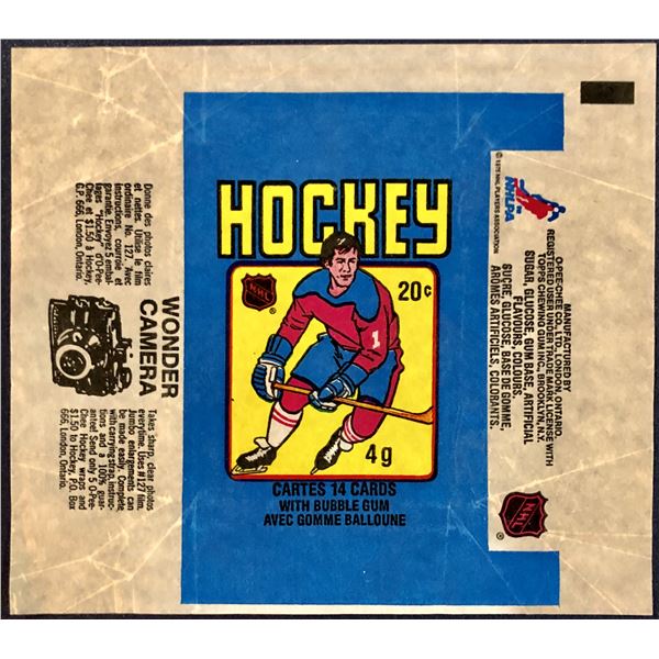 1979-80 O-PEE-CHEE NHL HOCKEY WRAPPER - GRETZKY ROOKIE YEAR