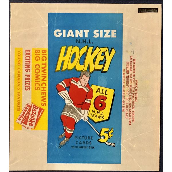 1964-65 O-PEE-CHEE NHL HOCKEY WRAPPER