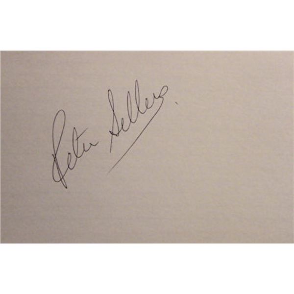 The Pink Panther Peter Sellers signature slip