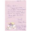 Image 1 : Grammy Winner April Stevens handwritten signed letter