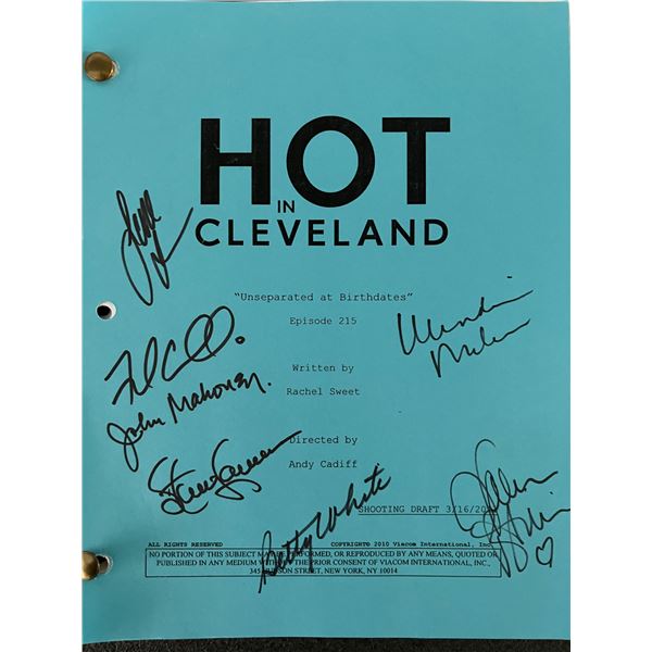 Hot in Cleveland cast signed script