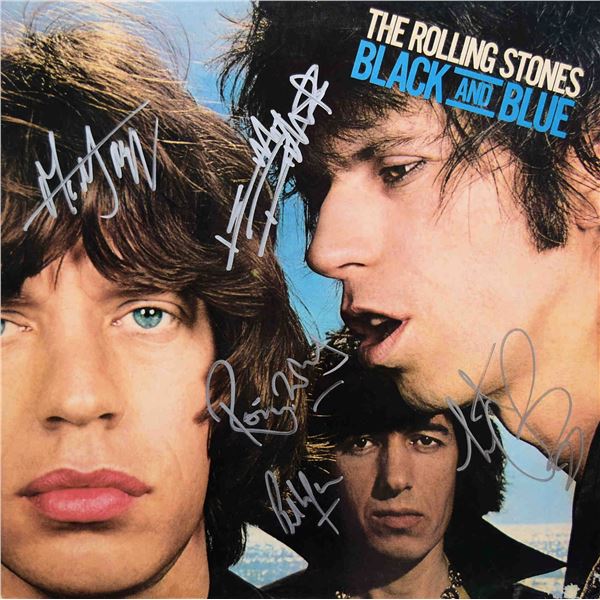 The Rolling Stones signed Black and Blue album