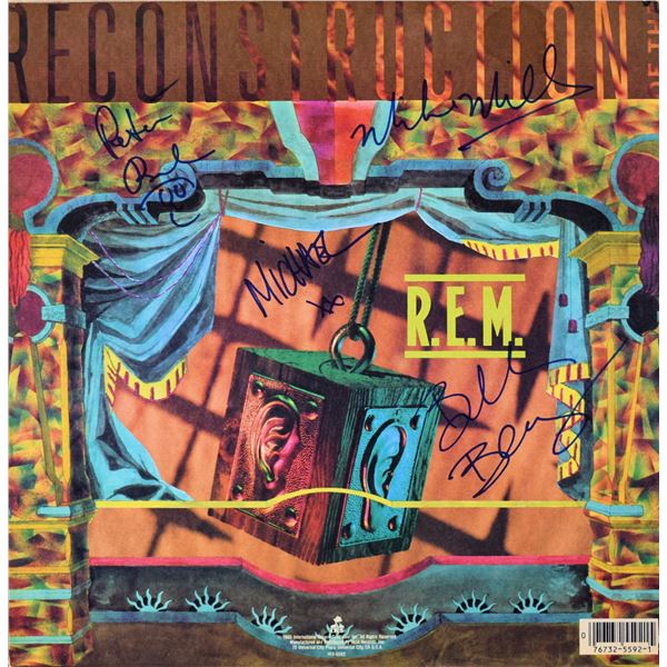 R.E.M. signed Fables of the Reconstruction album