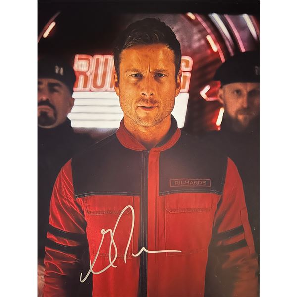 The Running Man Glen Powell signed photo