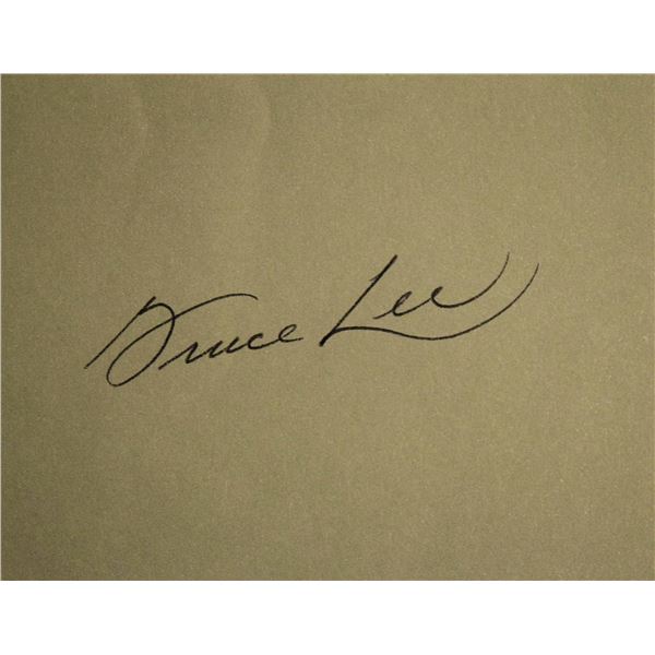 Bruce Lee signature slip